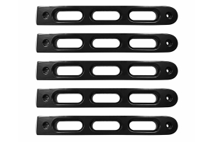 DV8 Offroad Black Slot Style Door Handle Inserts, Set of 5 - JK 4dr