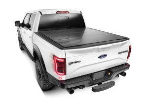 WeatherTech AlloyCover Hard Tri-Fold Truck Bed Cover - Black  - JT w/o Trail Rail System