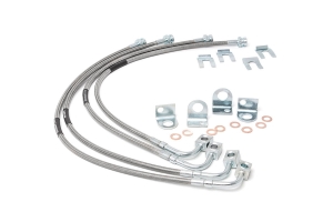 Rough Country Front and Rear Brake Line Kit - 4-6in Lift  - JK