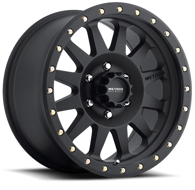 Method Race Wheels Double Standard Series Wheel 17x8.5 5x5 Matte Black - JT/JL/JK