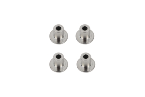 Kentrol OEM Anti-Theft Door Nuts - Polished Silver  - JK 2Dr