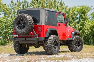Rough Country Classic Full Width Rear Bumper w/ Tire Carrier  - TJ/LJ/YJ
