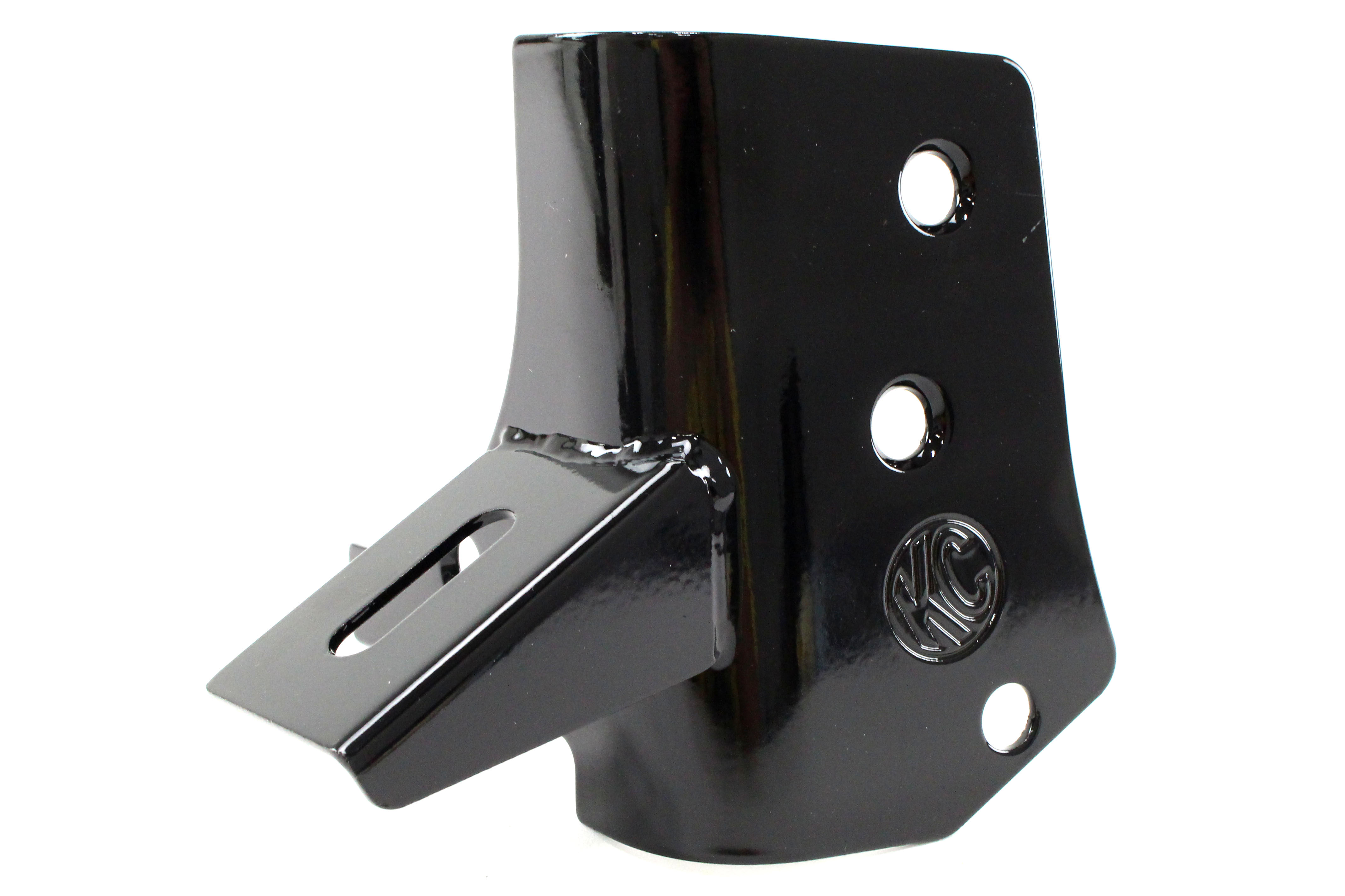 KC HiLiTES Winsheild Hinged Light Mounts Black - TJ