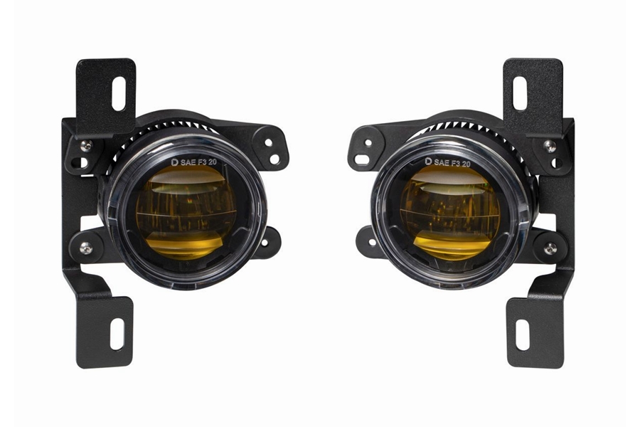 Diode Dynamics Elite Type MR Fog Lamps Yellow Pair - Jeep Rubicon