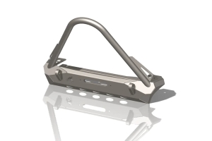 Crawltek Pyro Stubby Front Bumper with Stinger - Black - TJ/LJ/YJ/CJ