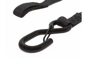 SpeedStrap Cam-Lock Tie Down w/ Snap 'S' Hooks and Soft Tie (Black; Pair)