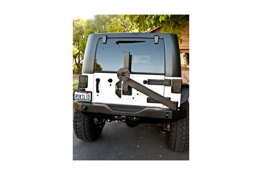 Jeep JK RockSlide Engineering Aluminum Rear Bumper wTire Carrier - Jeep  Rubicon 2007-2018 | RB-F-100-JKA