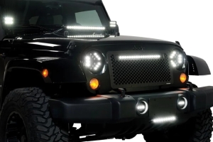 Putco Designer FX Grille w/ LED Light Bar-20in - JK