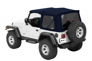 Bestop Supertop NX Soft Top Tinted Windows, No Doors, Blue Twill - JK 2DR