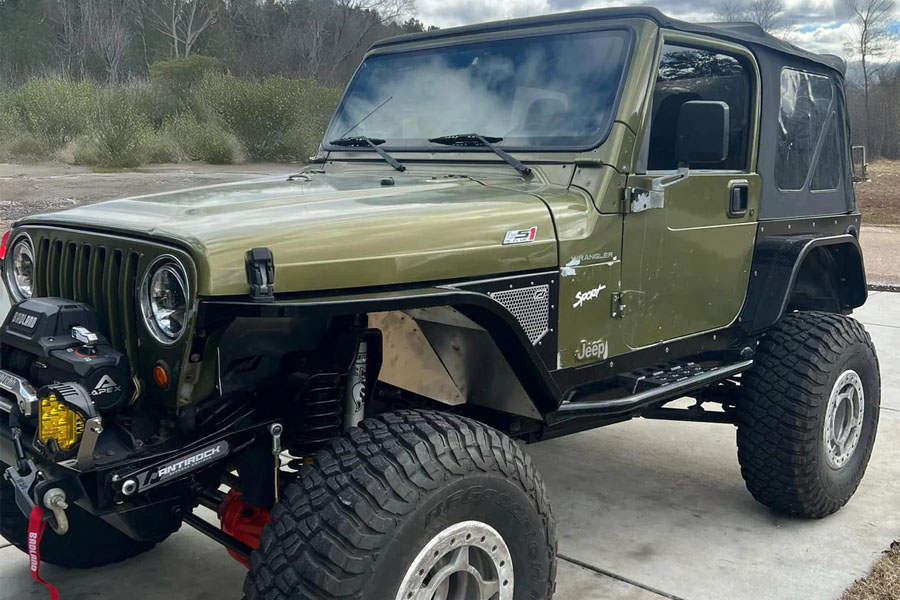 Motobilt Full Length Rocker Guards w/ Tube Step - Notched for Motobilt Front Fenders - TJ