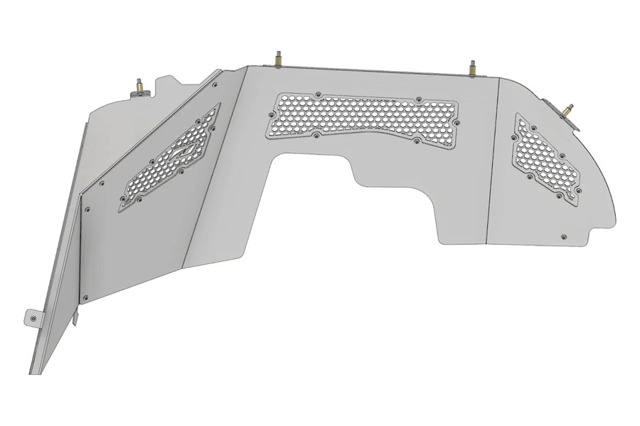 Motobilt High Clearance Front Inner Fenders - Max Vent, for 40in Tires  - JL/JT