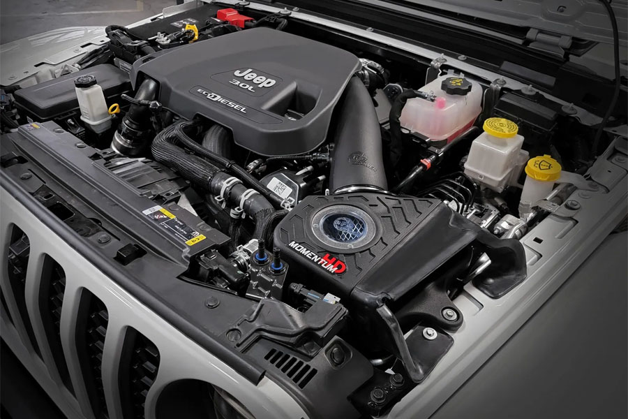 aFe POWER Momentum HD Cold Air Intake System w/ Pro 10R Filter - JL / JT Diesel