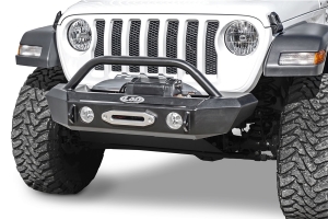 LOD Signature Series Stubby Front Bumper with Bull Bar for Warn Power Plant Winch - JT/JL