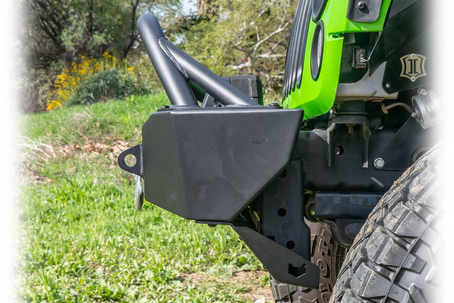 Turn Offroad Front Bumper w/ Skid Plate and Recessed Winch Mount - JK/JL/JT
