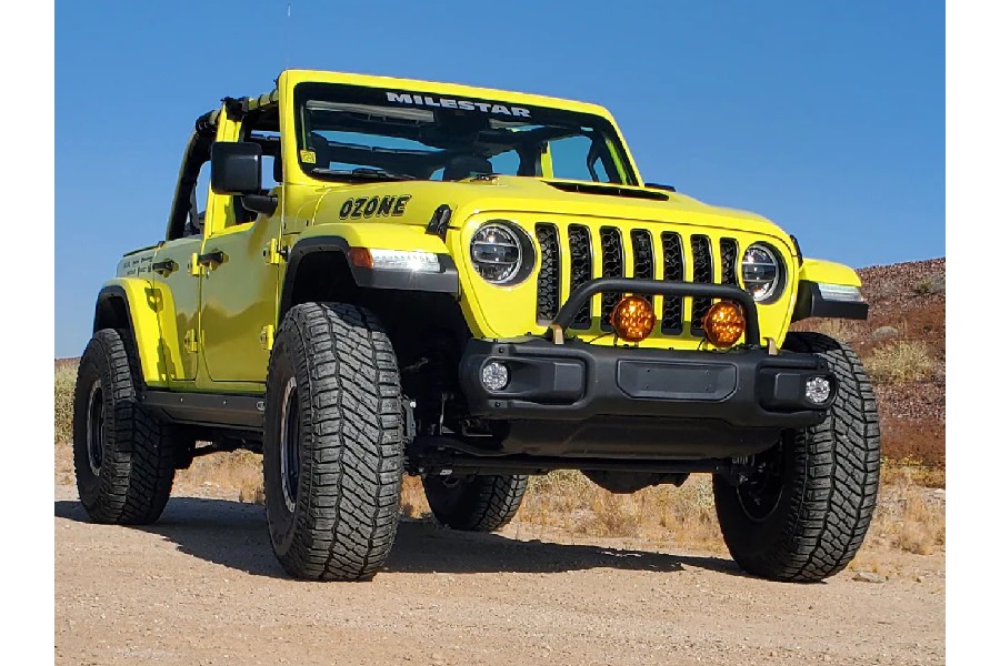 Nacho Offroad Technology Fog Mounts - 3 Piece Steel Bumper - JL/JT