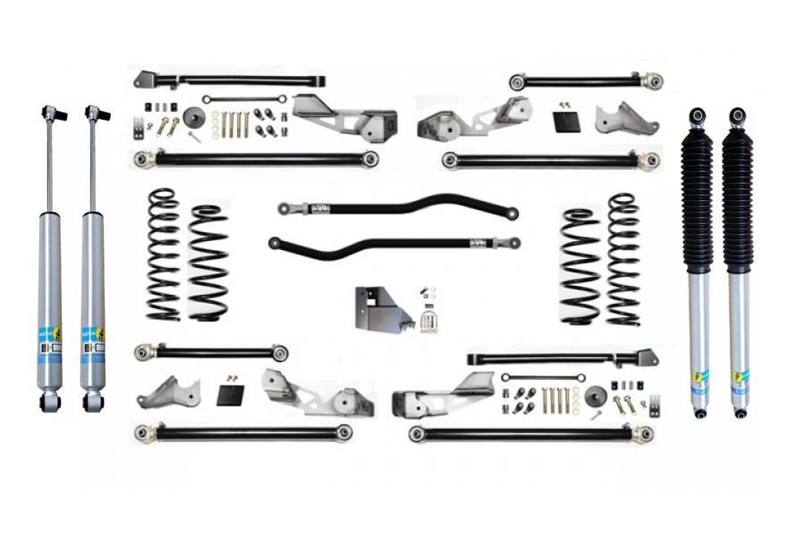 Evo Manufacturing 4.5in High Clearance Plus Long Arm Lift Kit w/ Bilstein Shocks - JL 4Dr