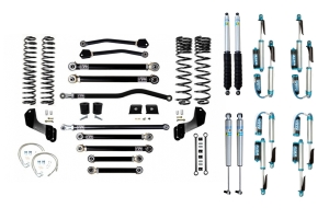 EVO Manufacturing 4.5in Enforcer Overland Plus Stage 4 Lift Kit w/ Shocks - JT Diesel
