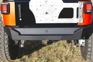 Nemesis Industries Helix Rear Bumper - Texture Black Powder Coat, Aluminum - JK