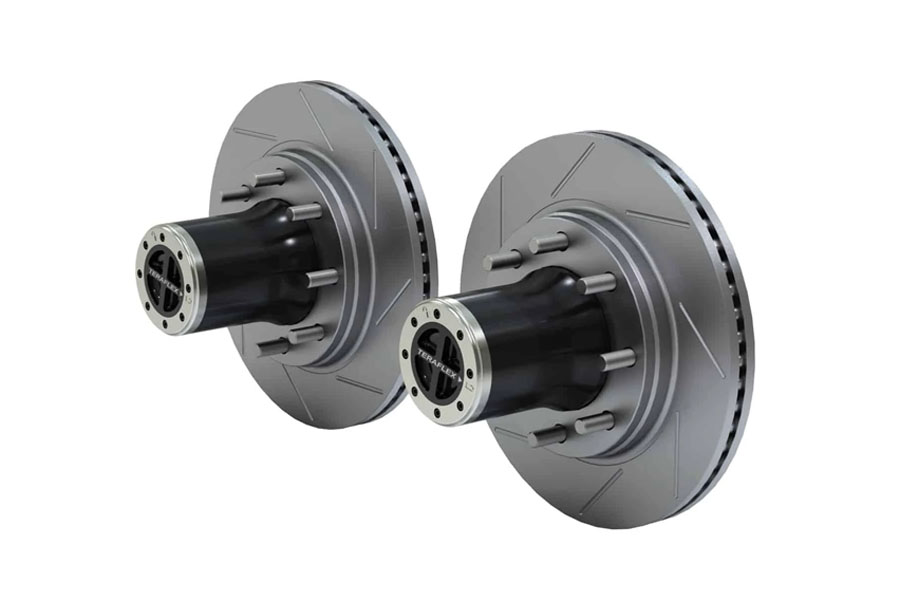 Teraflex Front CRD60 8-Lug Locking Hub Conversion Kit w/ Slotted Rotors ( Part Number: 3060000)