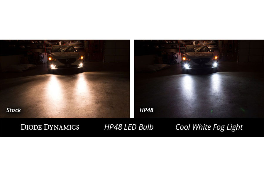 Diode Dynamics 5202/PSX24W HP48 LED Bulbs, Cool White - Pair