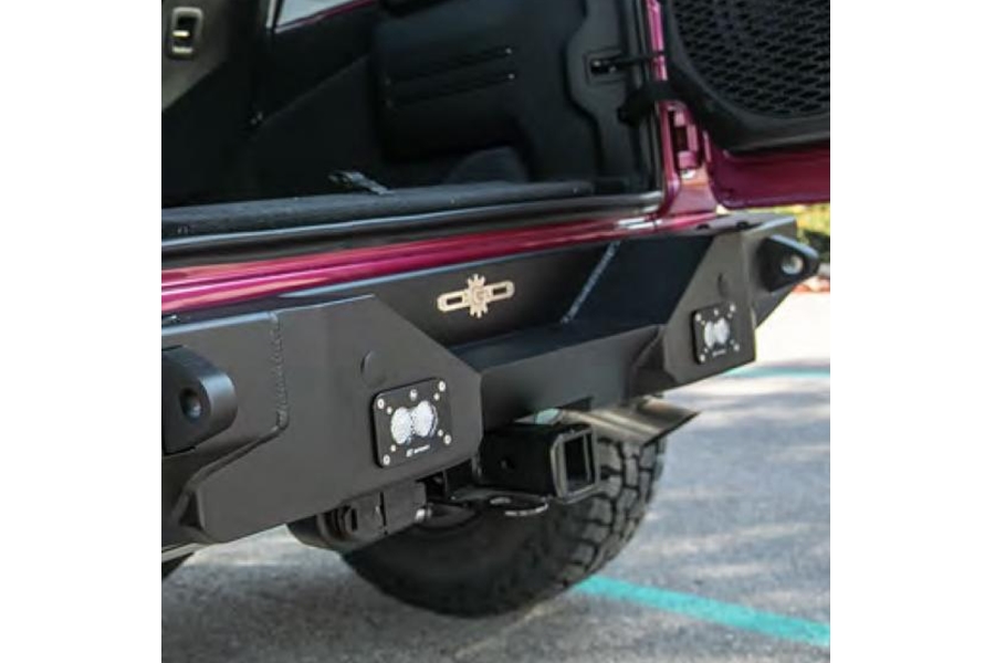 Rock Slide Engineering Aluminum Full Rear Bumper Rear Bumper - No Tire Carrier - JL 
