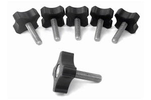 Steinjager Hardtop Knob Kit - Black - JK 