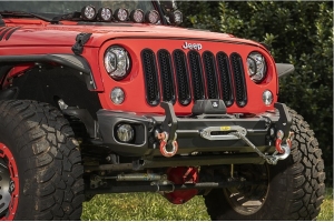 Rugged Ridge Arcus Front Bumper Set w/ Tray and Hooks  - JK