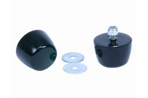 Daystar Hood Bumpers, Black - Pair - YJ 