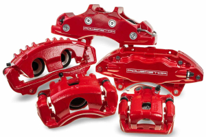 Power Stop Rear Brake Powder Coated Caliper Set - Red  - JL 