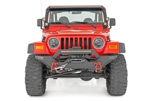 Rough Country 7in DRL Halo LED Headlights   - TJ