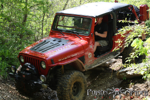 Poison Spyder Hood Louver Black - TJ