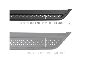 Go Rhino Dominator Extreme DSS Slider Steps -73in - Bronco 2021+ 4dr / JK 4dr