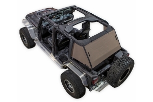 Spiderwebshade One-Piece Shade Cover for Cargo Area Tan - JK 4dr