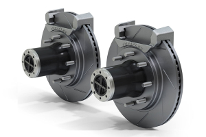 Teraflex JK Front 8-Lug Locking Hub Conversion Kit w/ Slotted Rotors - JK