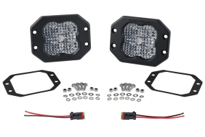 Diode Dynamics SS3 Pro Flush Mount LED Pods, RBL White - Flood