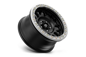 KMC Wheels KM234 Grenade Desert Beadlock Wheel, 17x8.5 8x6.5 - Satin Black (0mm)