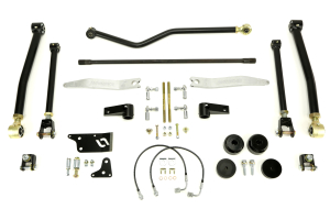 Currie Enterprises RockJock 4in Suspension w/AntiRock Sway Bars and Trac Bars - JK 4dr