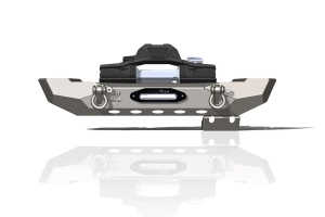Crawltek Pyro Mid-Width Front Bumper - Black - TJ/LJ/CJ/YJ