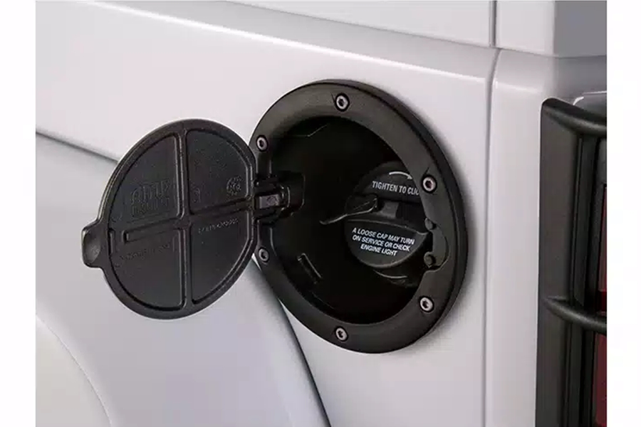 AMP Research Fuel Door - Black - JK