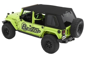 Bestop Trektop Pro Hybrid Slantback Soft Top, Black Twill - JK 4dr