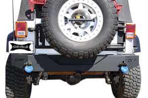 Or-Fab Steel Rear Bumper Black - JK