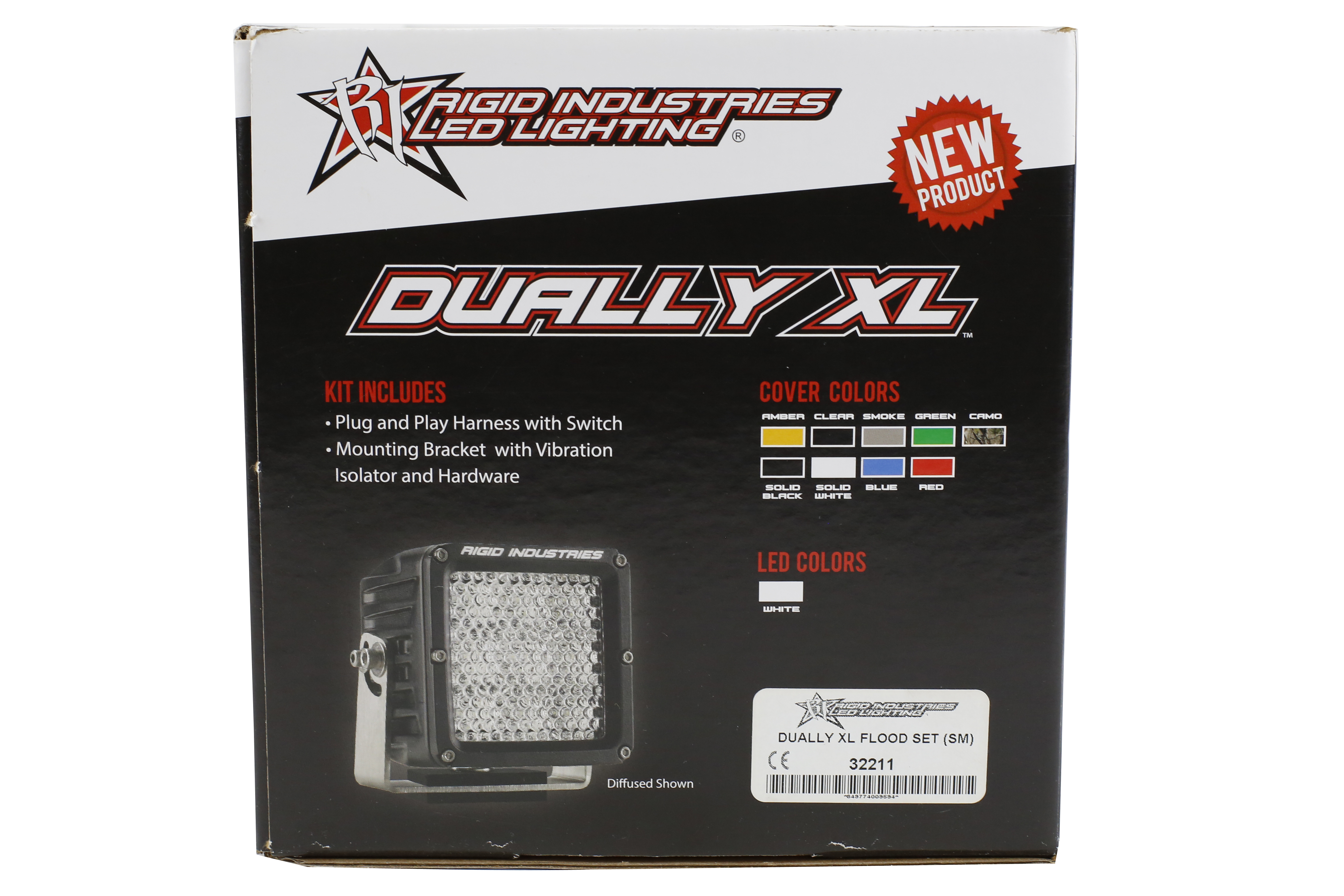 Rigid Industries D-XL PRO Flood Lights, Pair