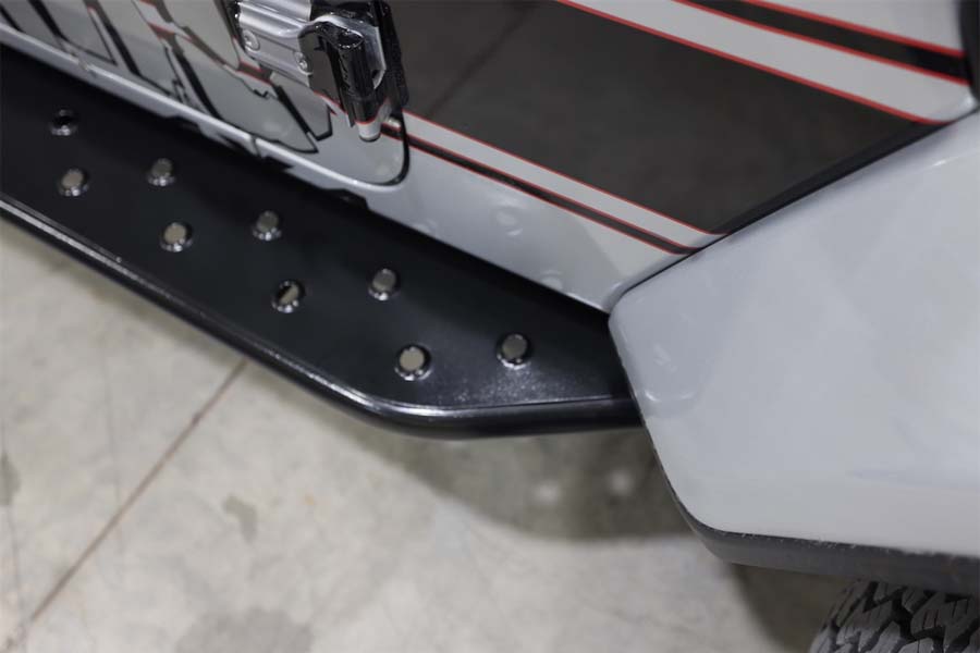 Rock Hard 4X4 RHX Series Tube Slider Rocker Guards - Flat Step - JT