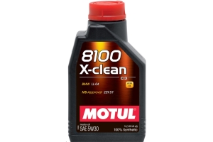 Motul 8100 X-Clean 5w30 Motor Oil - 1L