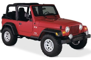 Bushwacker 6in Pocket Style Fender Flares - TJ/LJ