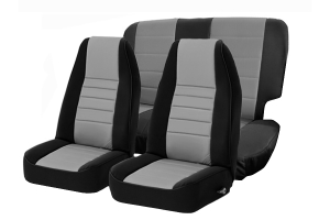 Smittybilt Neoprene Front and Rear Seat Covers Charcoal  - JK 2DR 2013+