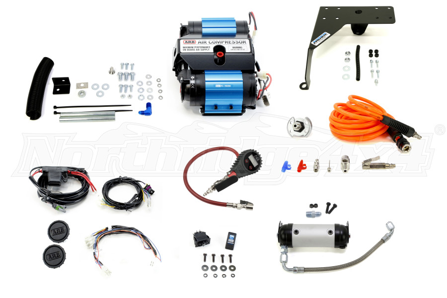 Jeep TJ ARB Twin Air Compressor Compressor Mount Tire Pump Kit and Manifold  - Jeep Rubicon 2003-2006 