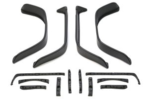 Bushwacker Flat Style Fender Flare Set Matte Black - LJ/TJ