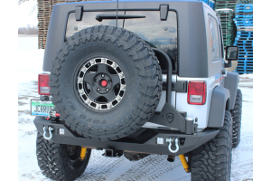 JCR Offroad Adventure Tire Carrier Rear Bumper Bare - JK