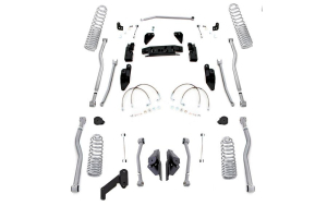 Rubicon Express Progressive Coil Extreme Duty 4-Link Long Arm Lift Kit 3.5in No Shocks - JK 2DR